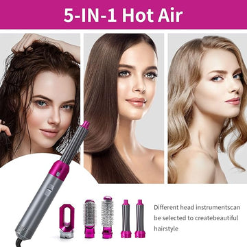 ๐๐๐ฉ๐ฉ๐ฒ ๐๐๐ซ๐ญโข Hot Hair Brush 5 in 1 โ ูุฑุดุงุฉ ุงูุดุนุฑ ุงูุณุงุฎูุฉ 5 ูู 1