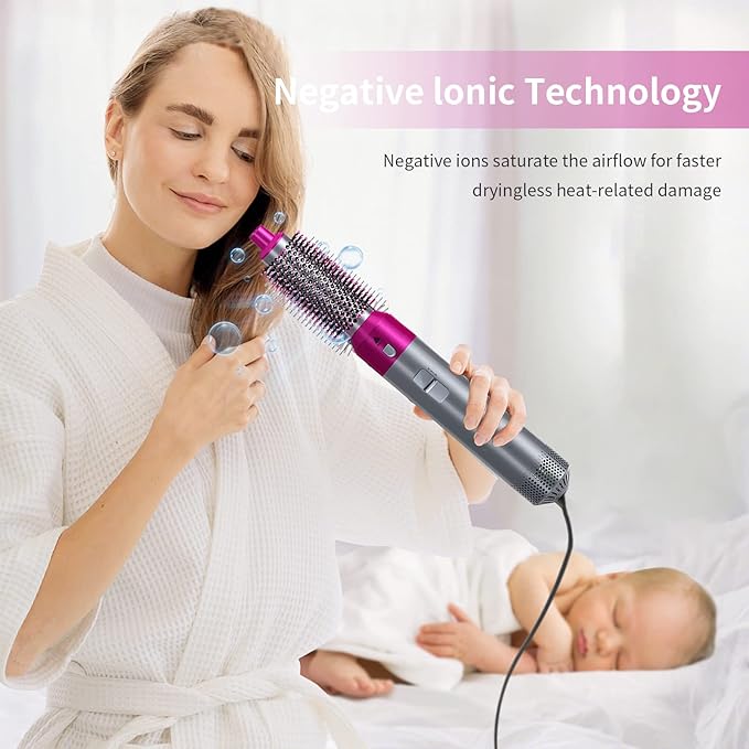 𝐇𝐚𝐩𝐩𝐲 𝐂𝐚𝐫𝐭™ Hot Hair Brush 5 in 1 – فرشاة الشعر الساخنة 5 في 1