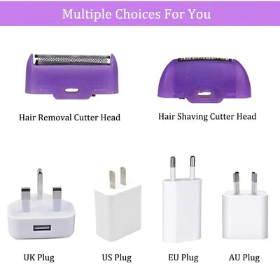 𝐇𝐚𝐩𝐩𝐲 𝐂𝐚𝐫𝐭™Purple Epilator – آلة إزالة الشعر البنفسجية
