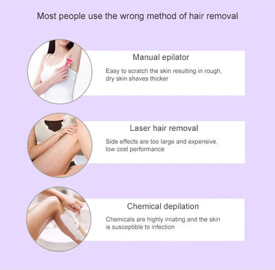 𝐇𝐚𝐩𝐩𝐲 𝐂𝐚𝐫𝐭™Purple Epilator – آلة إزالة الشعر البنفسجية