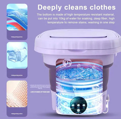 𝐇𝐚𝐩𝐩𝐲 𝐂𝐚𝐫𝐭 Portable Washing Machine – غسالة محمولة