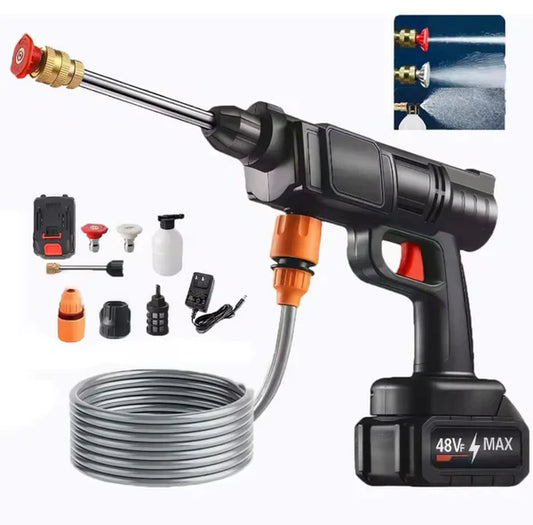 𝐇𝐚𝐩𝐩𝐲 𝐂𝐚𝐫𝐭 Double Battery Car Washer Gun – مسدس غسيل سيارات ببطاريتين